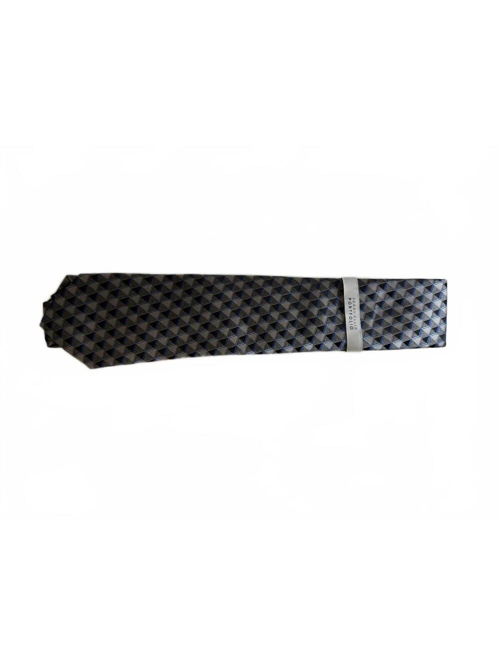 Perry Ellis Portfolio Geometric Pattern Silk Tie